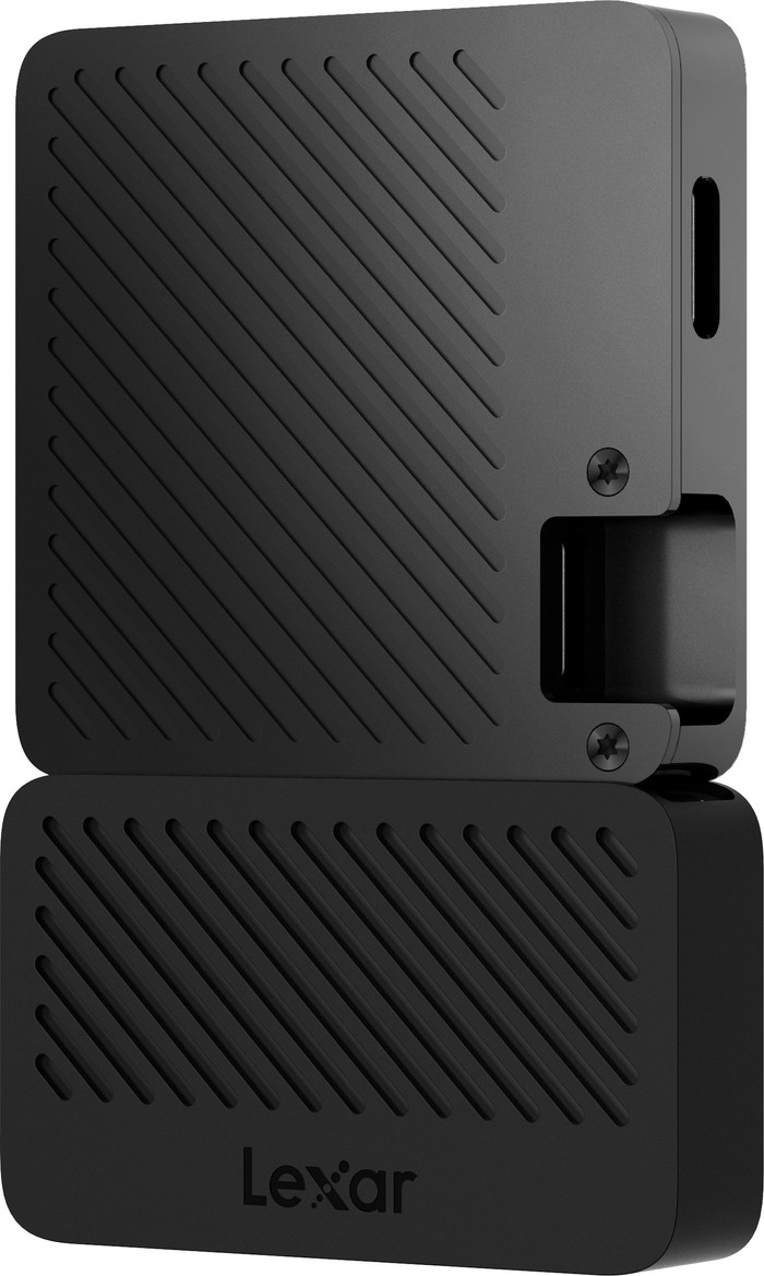 Lexar Go Portable SSD SL400 1TB + Hub rückseite