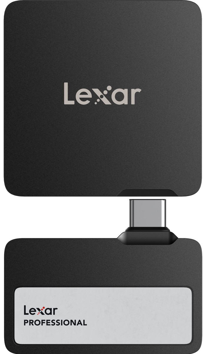 Lexar Go Portable SSD SL400 1TB + Hub vorne