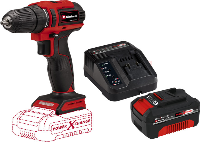 Einhell TE-CD 18/40 Li BL Solo + Einhell 18 V/4.0Ah Starter Kit- Power X-Change Main Image