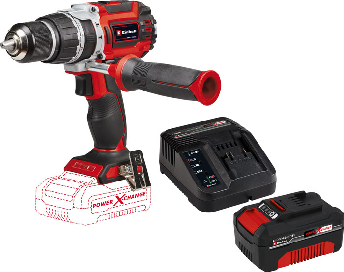 Einhell TP-CD 18/60 Li-i BL Solo + Einhell 18 V/4.0Ah Starter Kit Main Image