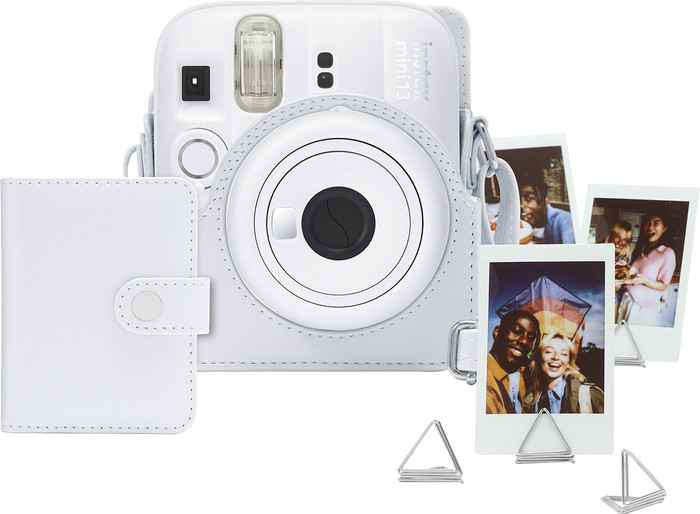 Fujifilm Instax Mini 13 Zubehörset Clay White vorne