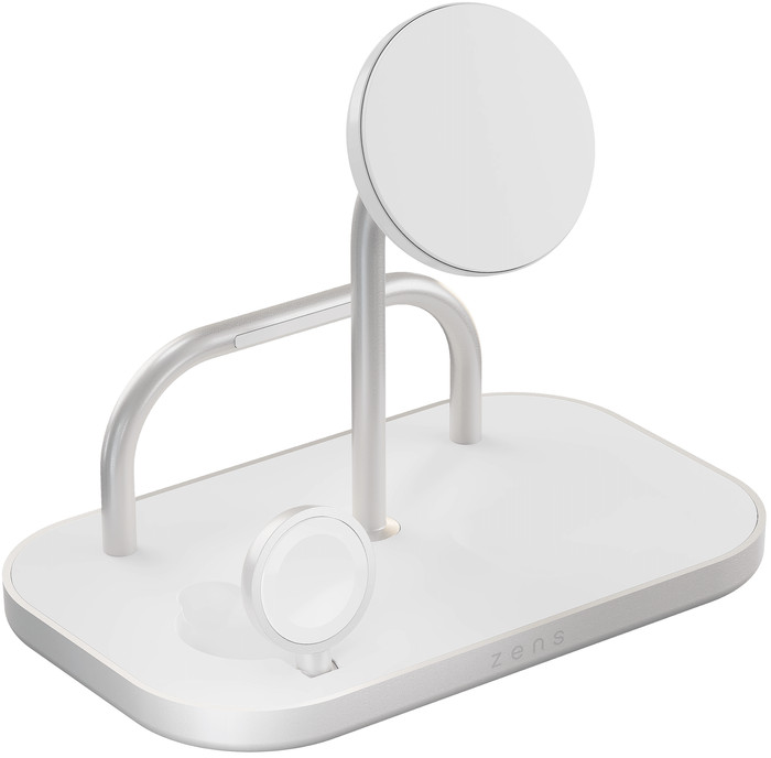 Zens 4-in-1 MagSafe with Qi2 Wireless Charger 15W with Stand, Watch Stand, and iPad Stand left side