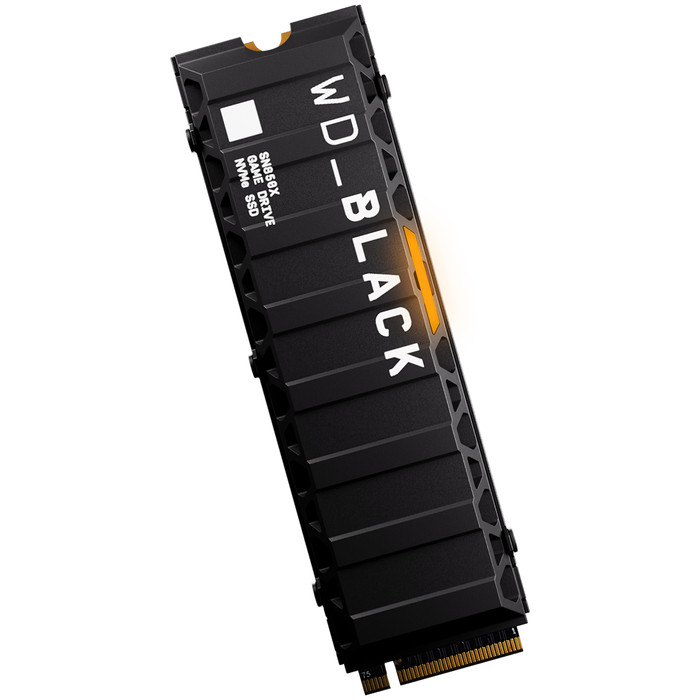 WD Black SN850X 8TB mit Kühlkörper NVMe SSD vorne