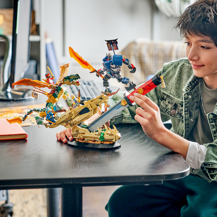 LEGO Ninjago Showdown auf der Drachenklinge 71871 produkt in gebrauch