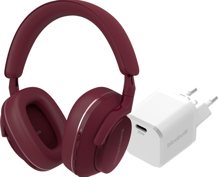 Bowers & Wilkins Px7 S2e Rot + BlueBuilt Power-Delivery-Ladegerät mit USB-C-Port 20 W Weiß Main Image