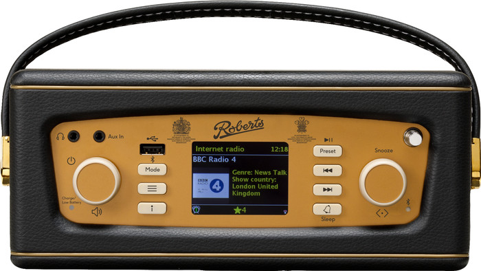 Roberts Radio Revival iStream 3L Black top