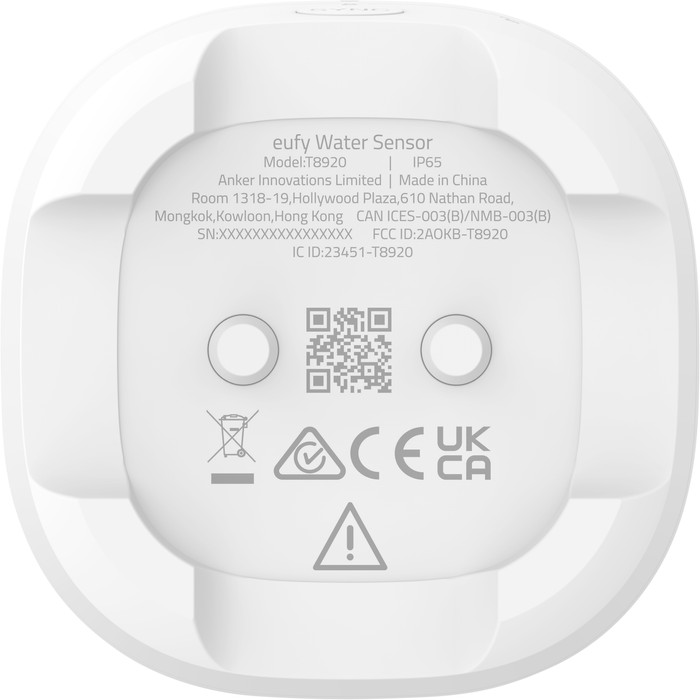 eufy Water and Freeze Sensor rückseite
