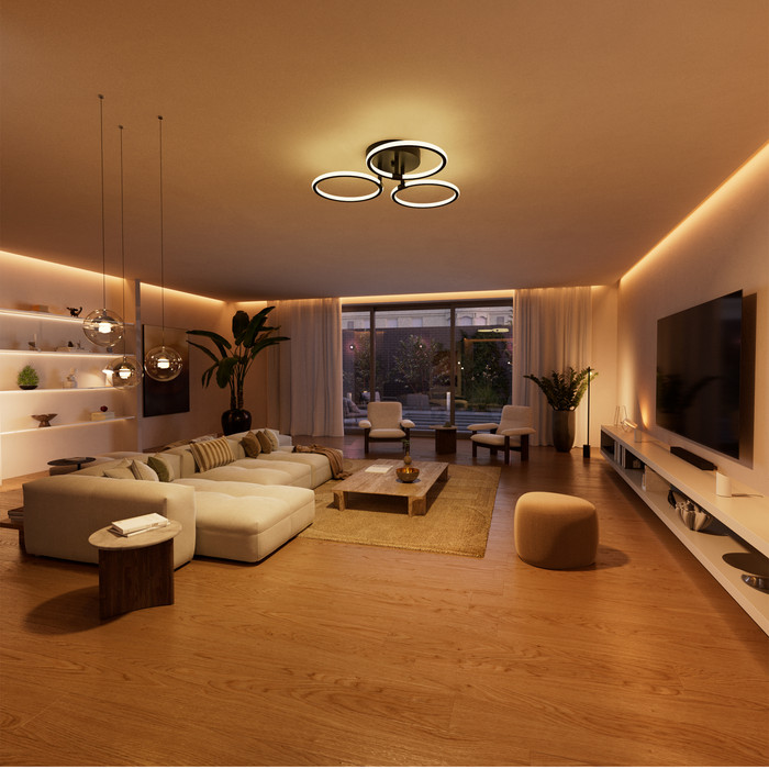 Philips Hue Kabelgebundenes Wandschaltermodul für nicht smarte Lampen 1 Kanal produkt in gebrauch