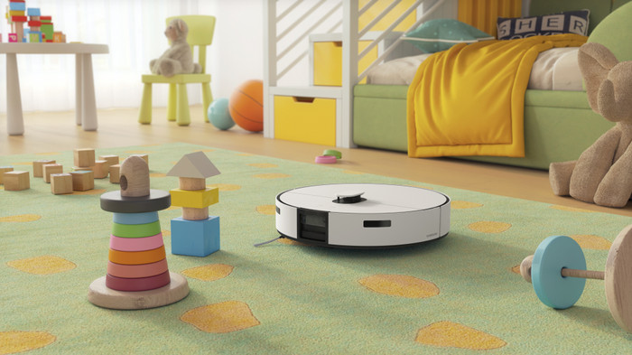 Samsung Bespoke Jet Bot Combo AI Steam product in use