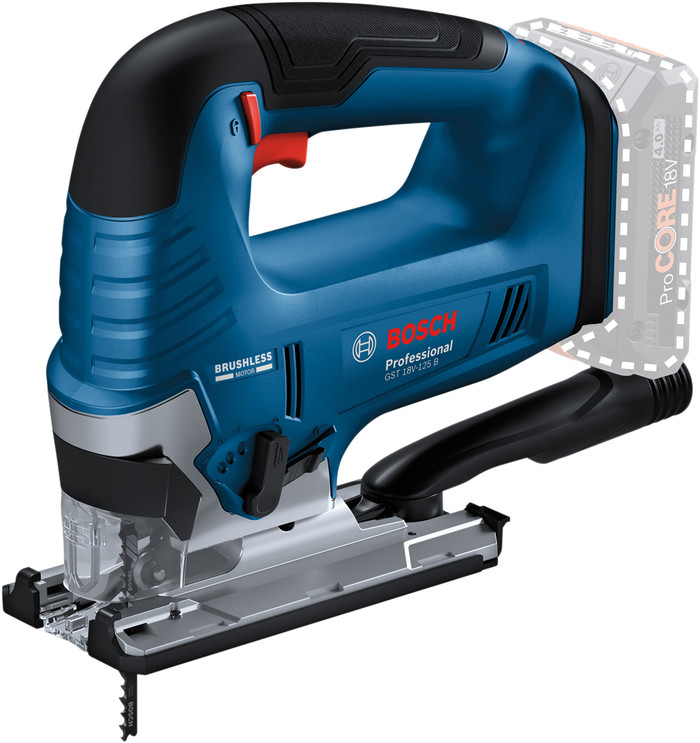 Bosch Professional GST 18V-125 B (ohne Akku) rechte seite