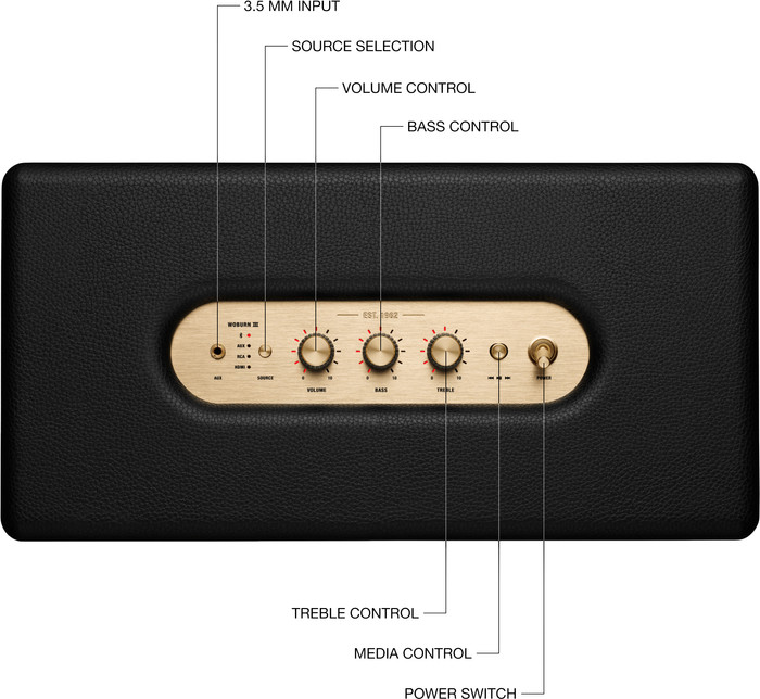 Marshall Woburn III BT Black product in use