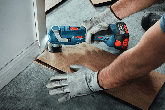Bosch Professional GOP 18V-34 5,0 Ah GBA Akku Starterset produkt in gebrauch