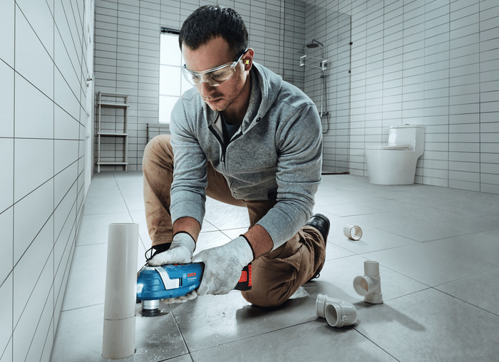 Bosch Professional GOP 18V-34 5,0 Ah GBA Akku Starterset produkt in gebrauch