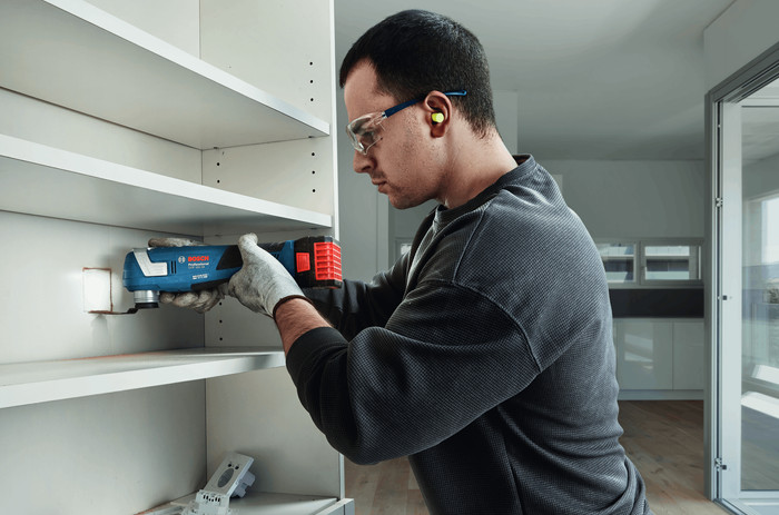 Bosch Professional GOP 18V-34 5,0 Ah GBA Akku Starterset produkt in gebrauch