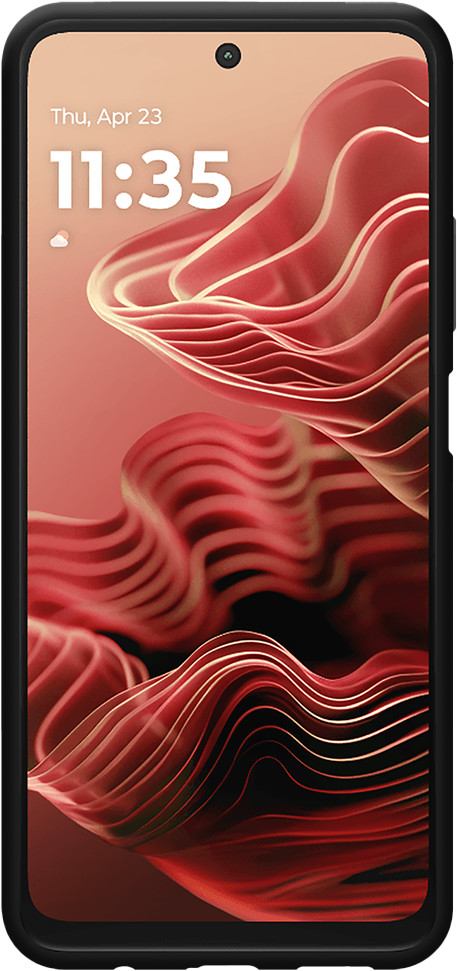 Just in Case Soft Design Motorola Moto G35 Backcover Schwarz vorne