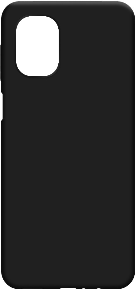 Just in Case Soft Design Motorola Moto G55 Backcover Schwarz rückseite
