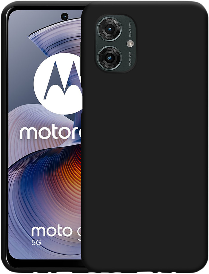 Just in Case Soft Design Motorola Moto G55 Backcover Schwarz vorne