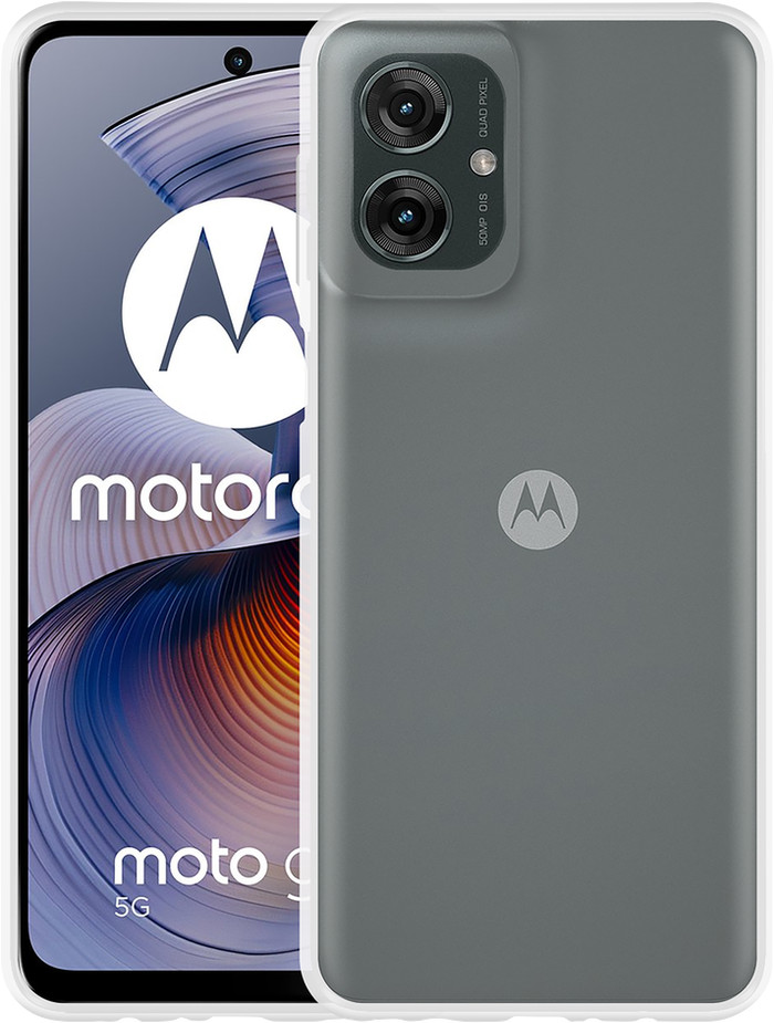 Just in Case Soft Design Motorola Moto G55 Back Cover Transparent front