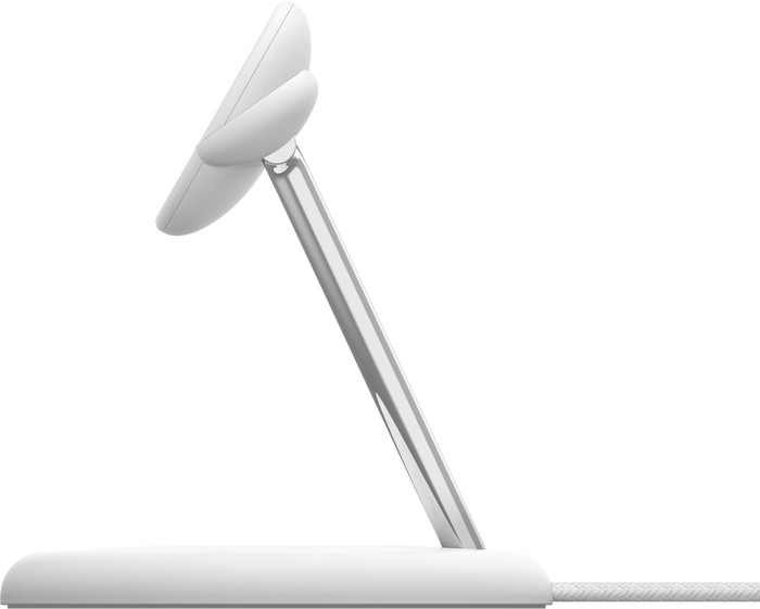 Belkin Boost Charge Pro MagSafe and Qi2 3-in-1 Wireless Charger 15W with Stand White right side