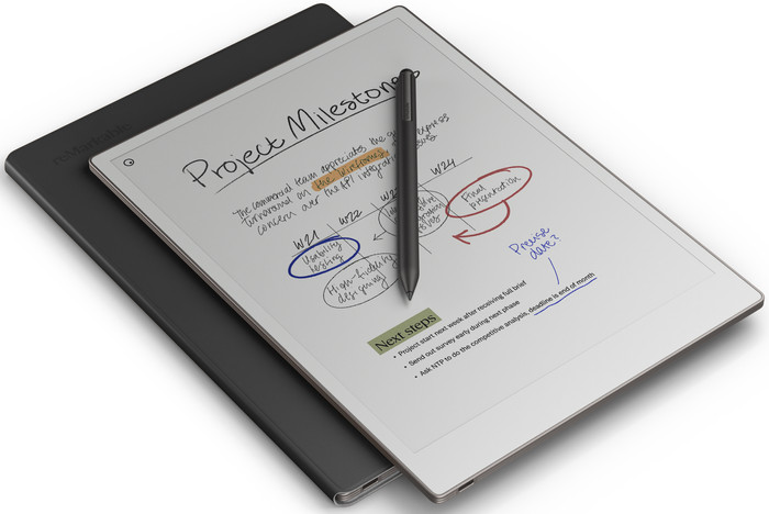 reMarkable Paper Pro mit Book Case Leder Schwarz visueller lieferant