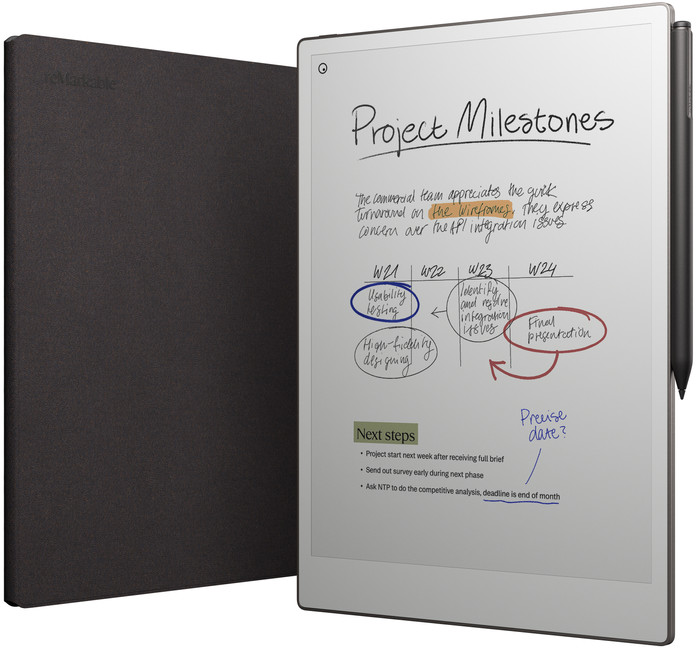 reMarkable Paper Pro mit Book Case Basalt visueller lieferant