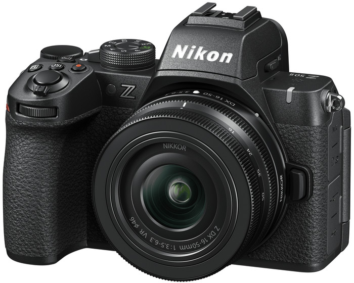 Nikon Z50 II + DX 16-50mm f/3.5-6.3 + Backpack right side
