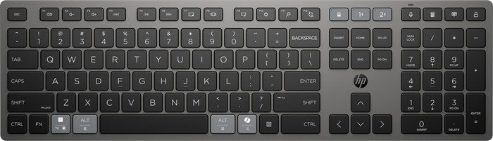 HP 720 Dual-Mode Kabellos QWERTZ oberseite