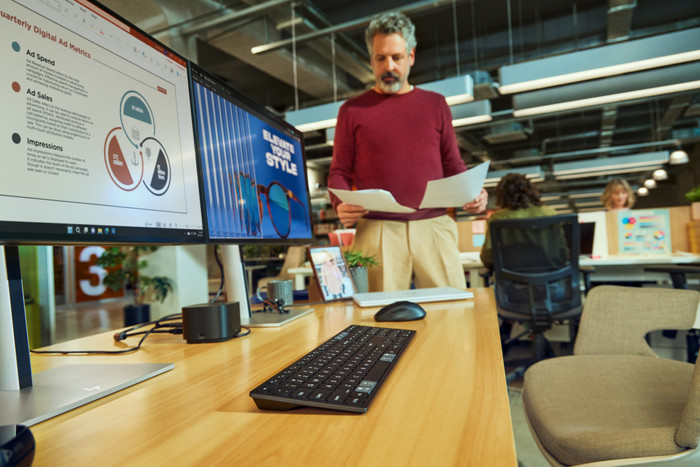 HP 720 Dual-Mode Kabellos QWERTZ visueller lieferant
