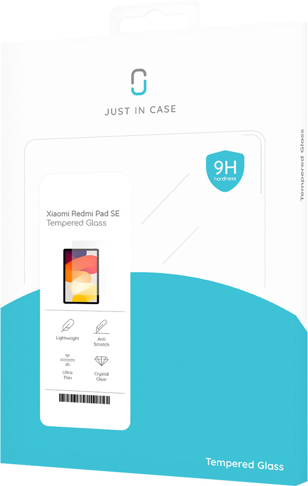 Just in Case Xiaomi Redmi Pad SE Panzerglas verpackung