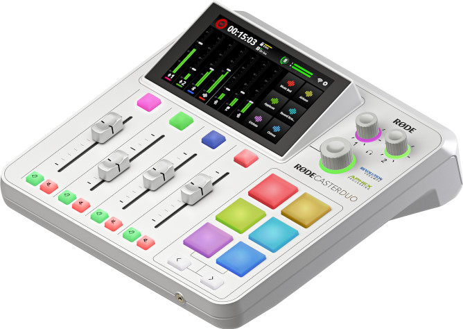 Rode Rodecaster Duo Weiß vorne