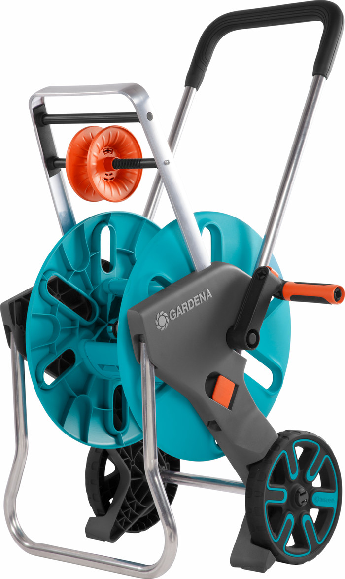 Gardena Comfort FLEX 1/2 30 m CleverRoll M Easy Premium Brauseset rechte seite