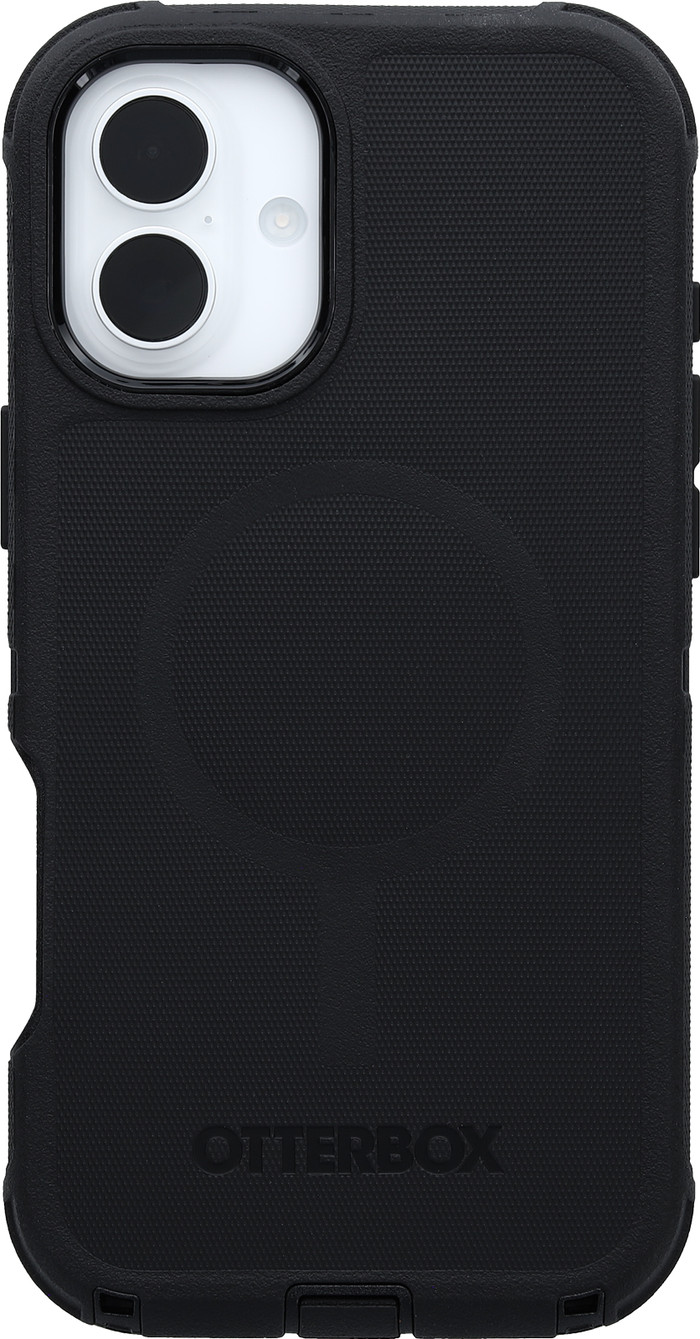 OtterBox Defender Apple iPhone 16 Plus Back Cover Black back