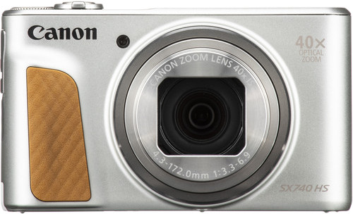 Canon PowerShot SX740HS Lite Silver front