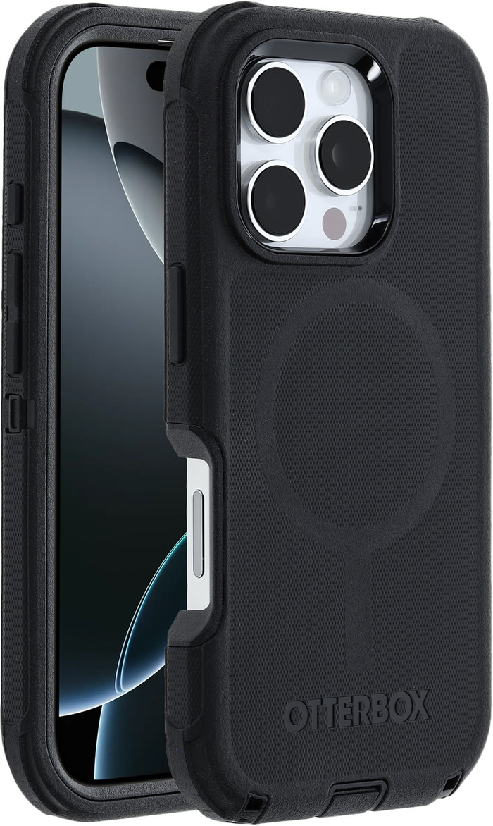 Otterbox Defender Apple iPhone 16 Pro Backcover Schwarz rechte seite