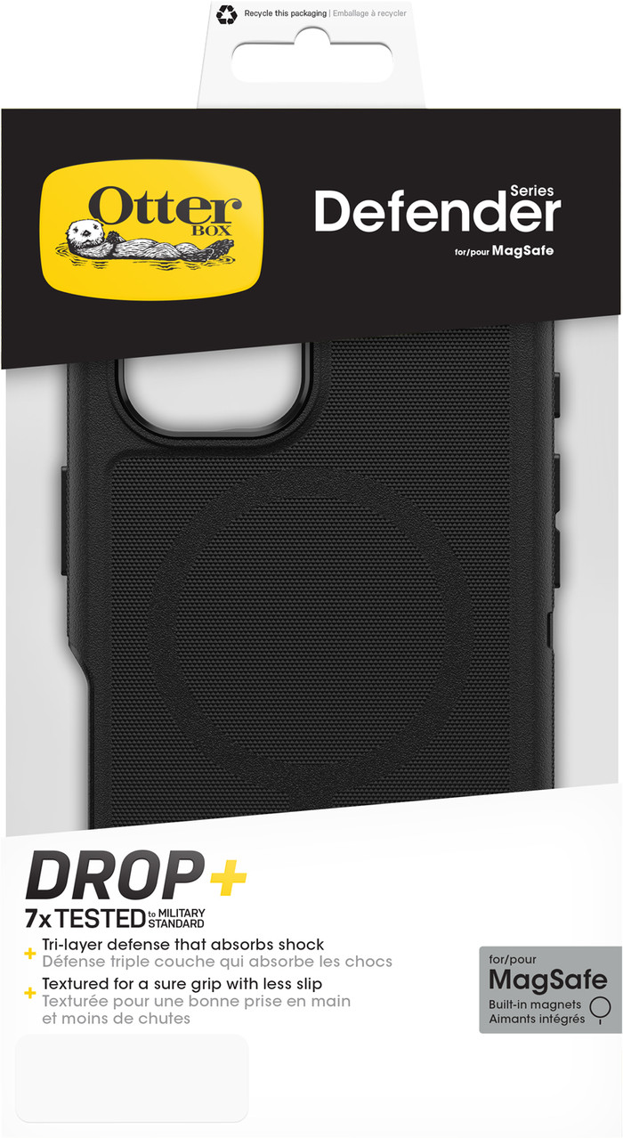 Otterbox Defender Apple iPhone 16 Backcover Schwarz verpackung