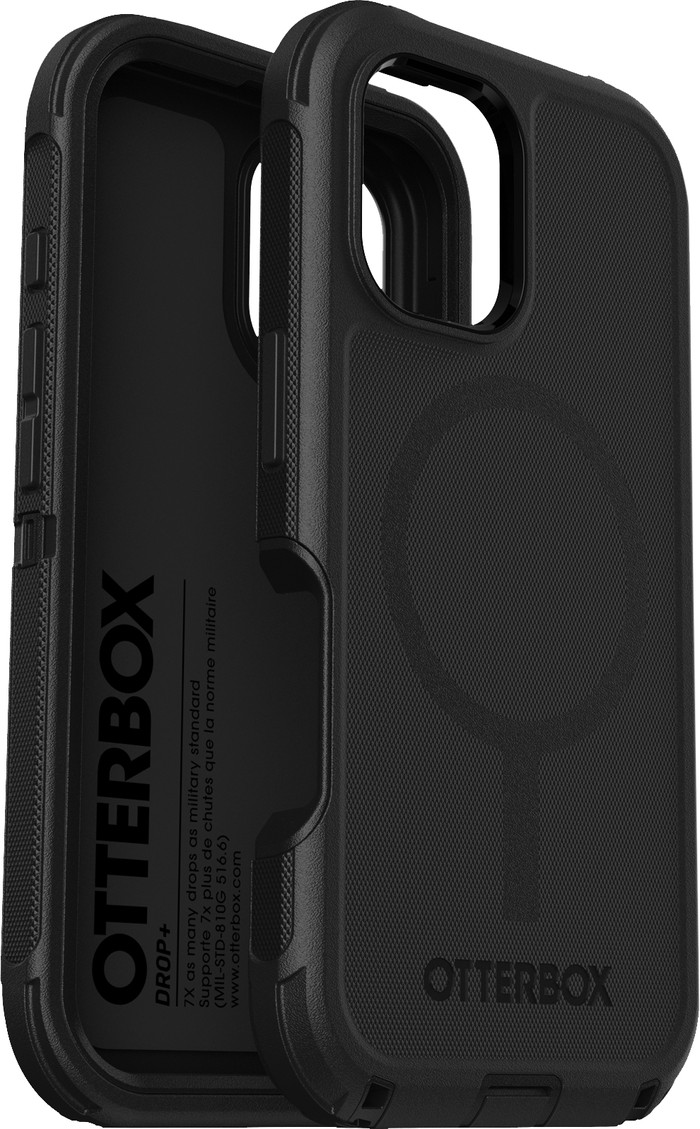 Otterbox Defender Apple iPhone 16 Backcover Schwarz linke seite