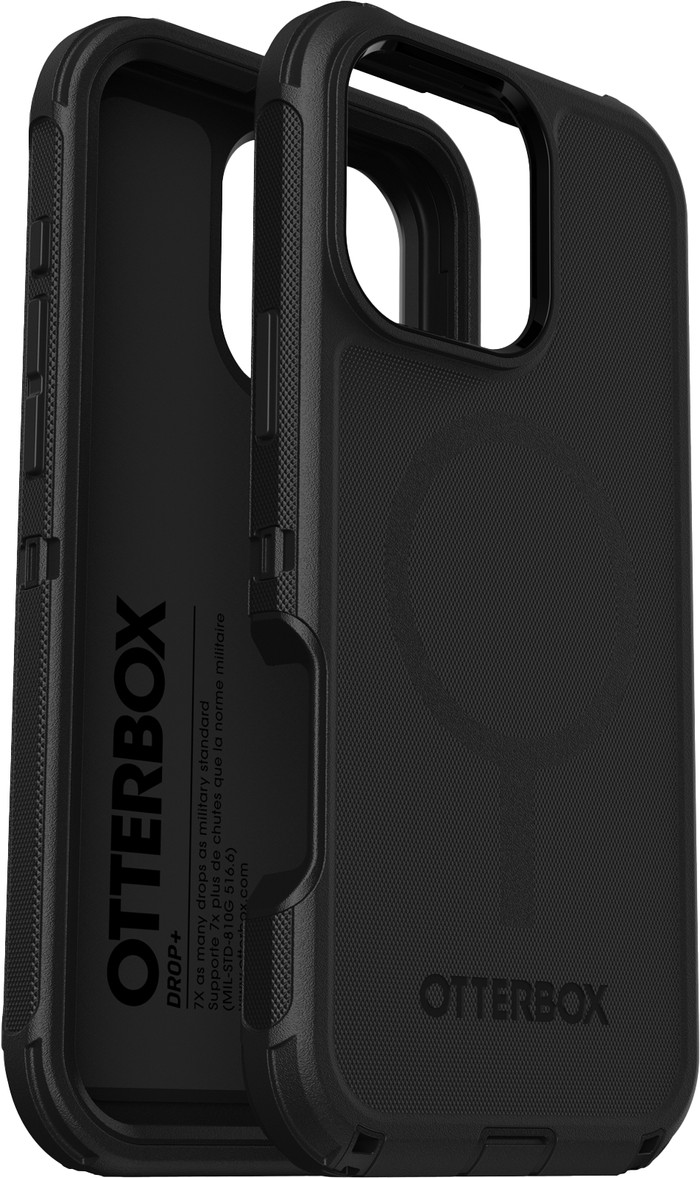 Otterbox Defender Apple iPhone 16 Pro Max Backcover Schwarz linke seite