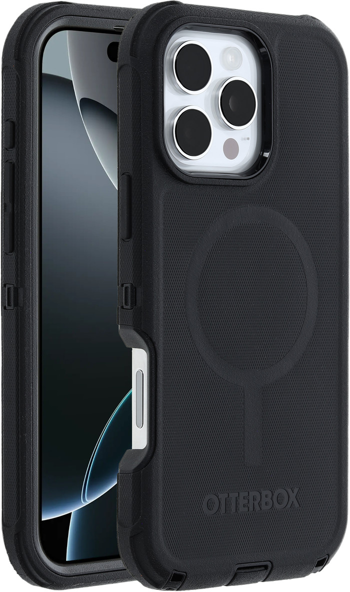 Otterbox Defender Apple iPhone 16 Pro Max Backcover Schwarz rechte seite