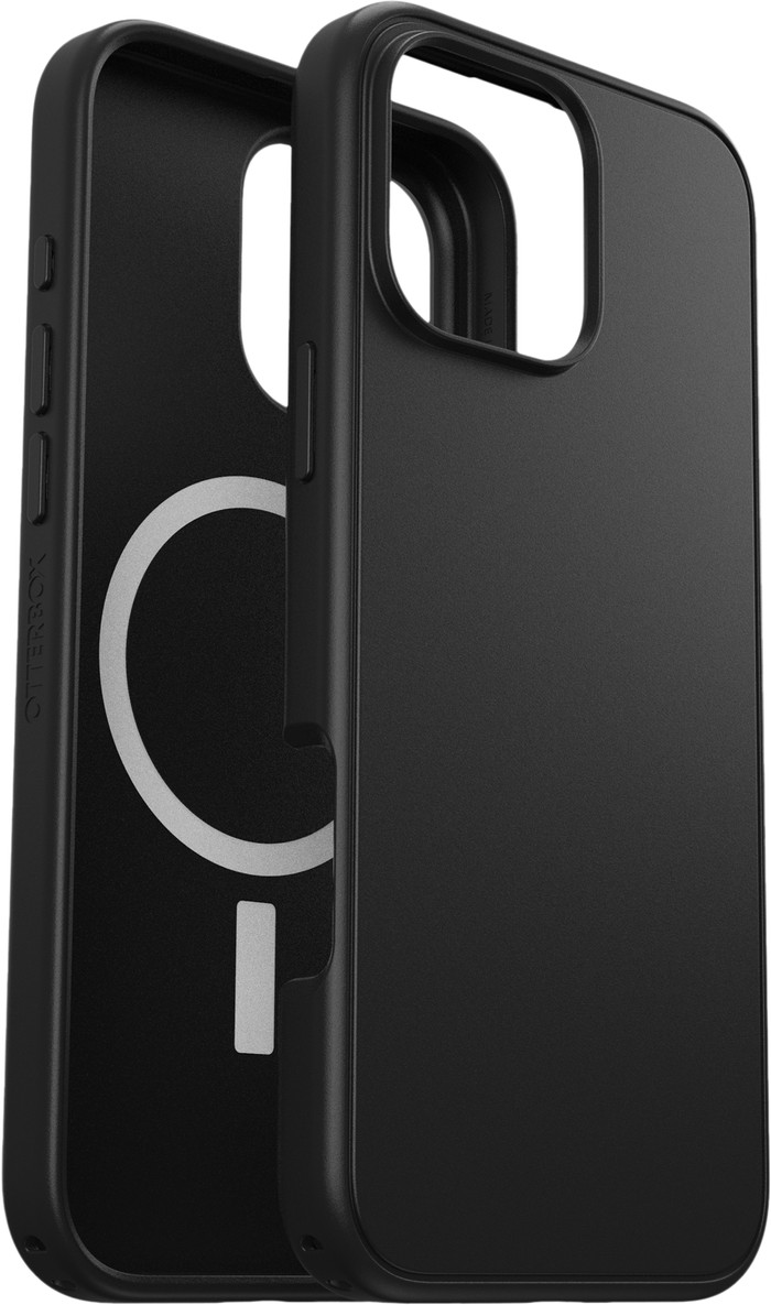 OtterBox Symmetry Apple iPhone 16 Pro Max Back Cover Black with MagSafe left side