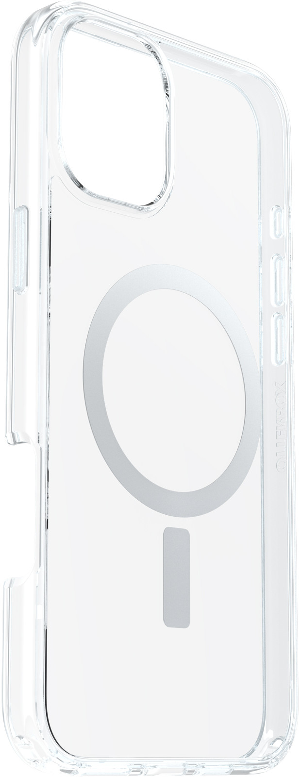OtterBox Symmetry Apple iPhone 16 Plus Back Cover with MagSafe Magnet Transparent right side