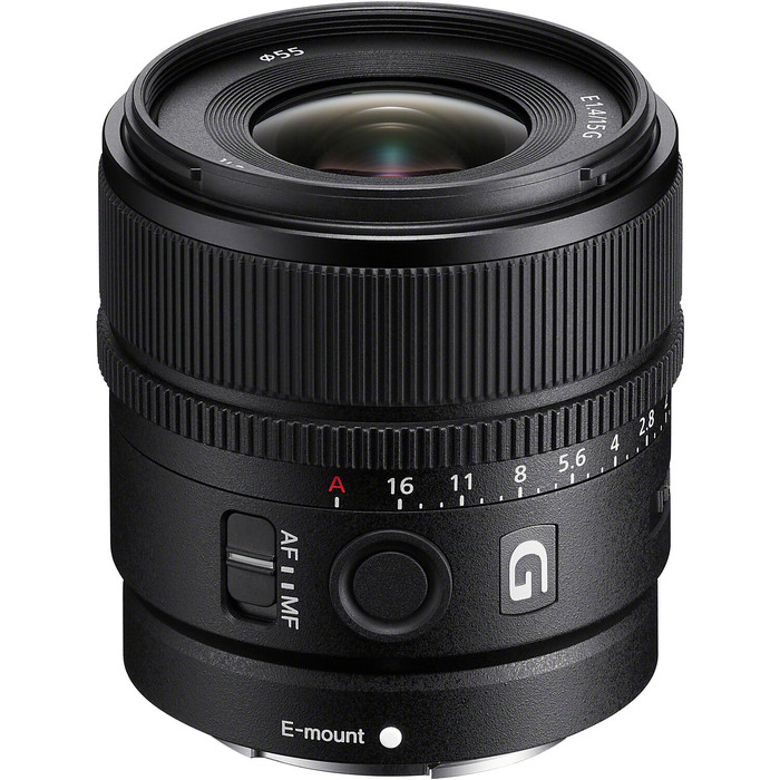 Sony E 15mm F1.4 G oberseite