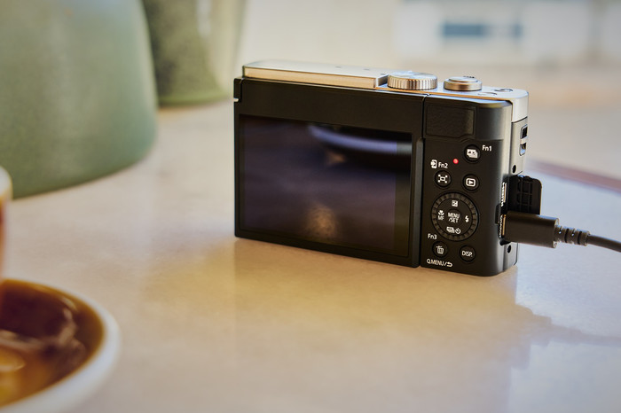 Panasonic LUMIX DC-TZ99E Silver product in use
