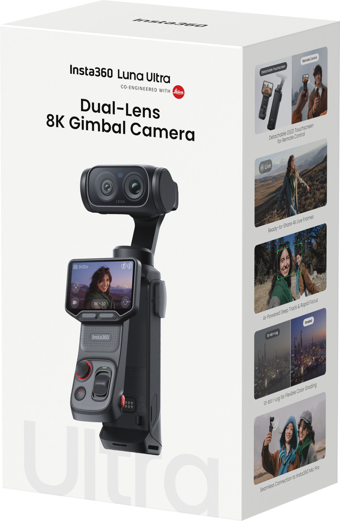 Insta360 Luna Ultra Creator Bundle Schwarz verpackung