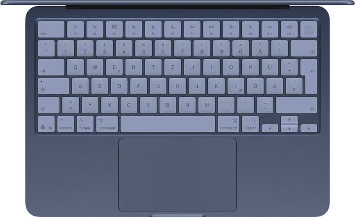 Apple MacBook Neo (2026) A18 Pro 512GB mit Touch ID Silber QWERTZ oberseite