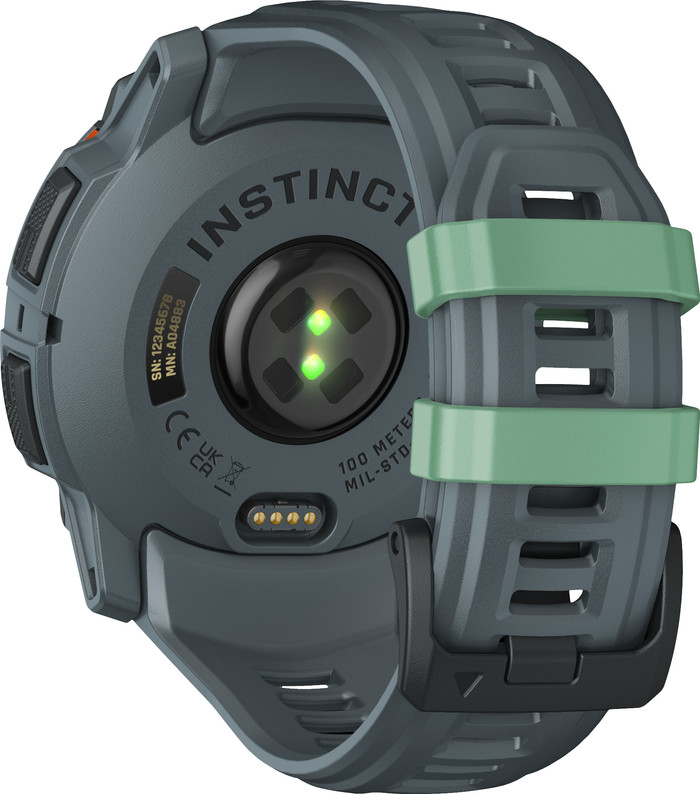 Garmin Instinct 3 50 mm Grün rückseite