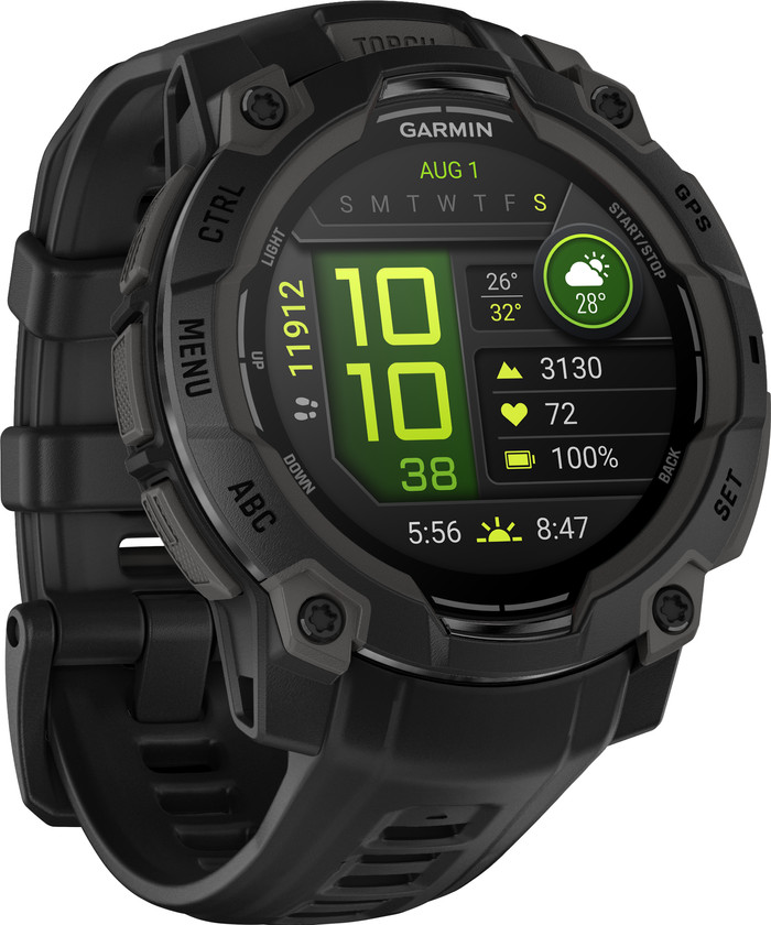 Garmin Instinct 3 45 mm Schwarz linke seite