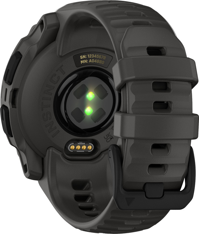 Garmin Instinct E 40 mm Schwarz/Grau rückseite