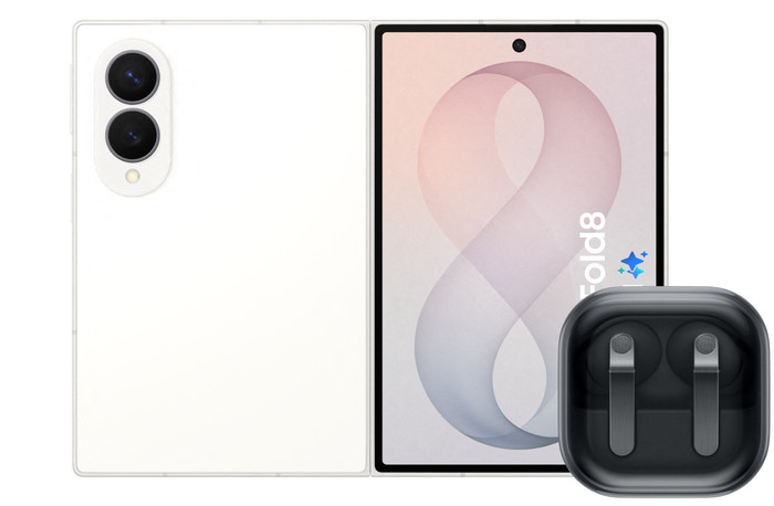 Samsung Galaxy Z Fold 8 256GB White 5G + Samsung Galaxy Buds4 Pro Black Main Image