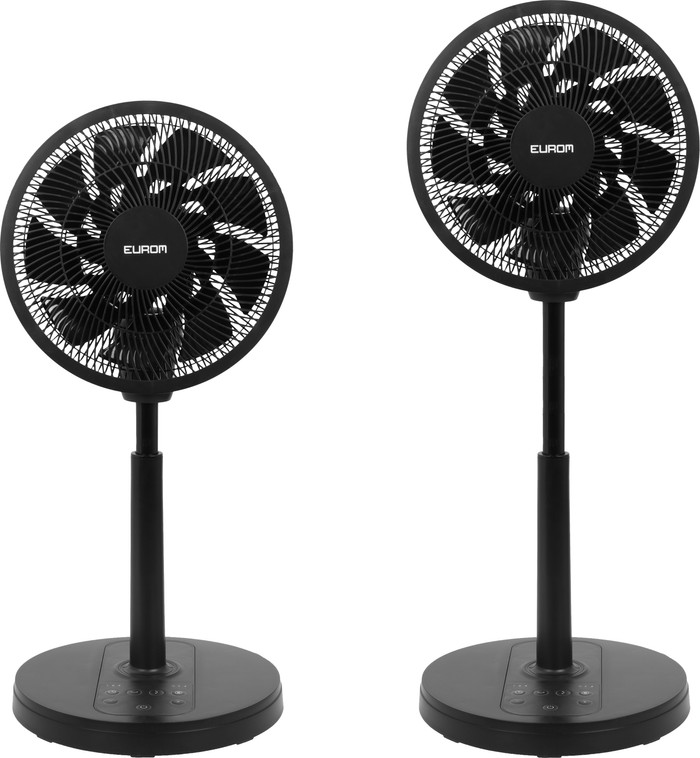 Eurom The Silent Vento 3DS Schwarz vorne