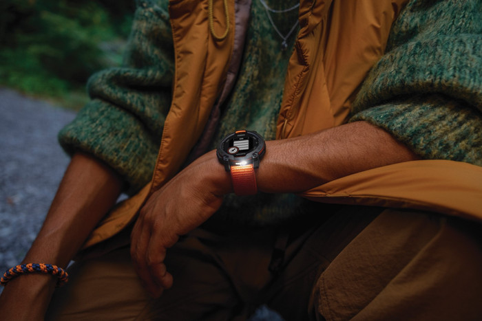 Garmin Instinct 3 45 mm Schwarz produkt in gebrauch